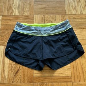 Lululemon run speed up short, size 6
